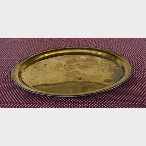 Vintage messing serveringsbakke