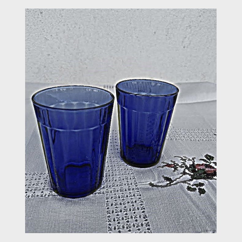 2 franske cafglas