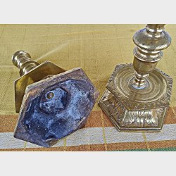 Messing barok lysestager