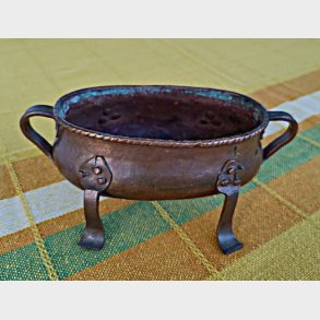 Lille antik jugend kobber urtepotte