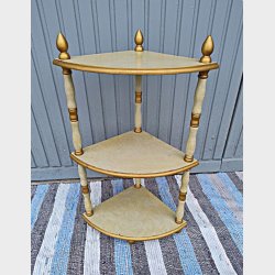 Antik grn vintage hjrnereol