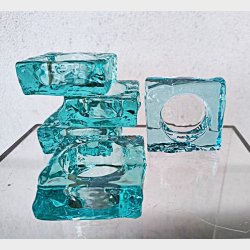 Turkis Holmegaard City Light fyrfadsstage