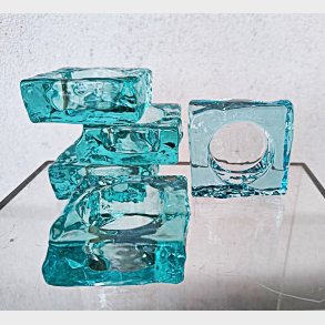 Turkis Holmegaard City Light fyrfadsstage