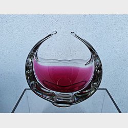 Pink / rosa Flygsfors Coquille glasskl