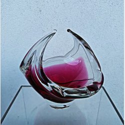 Pink / rosa Flygsfors Coquille glasskl