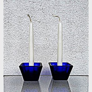 Lille koboltbl� Kastrup - Holmegaard lysestage