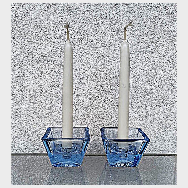 Lille akvabl� Kastrup - Holmegaard lysestage