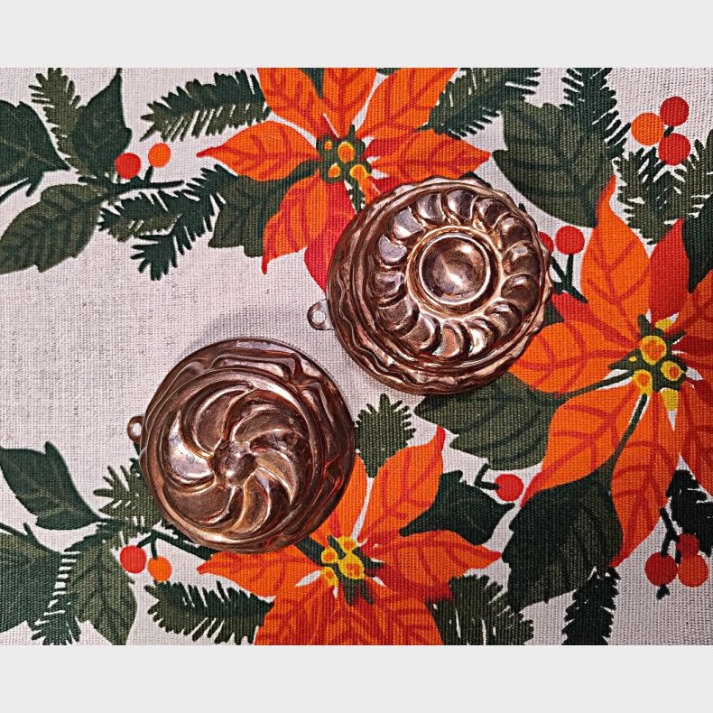 Vintage kobber bageforme