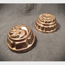 Vintage kobber bageforme