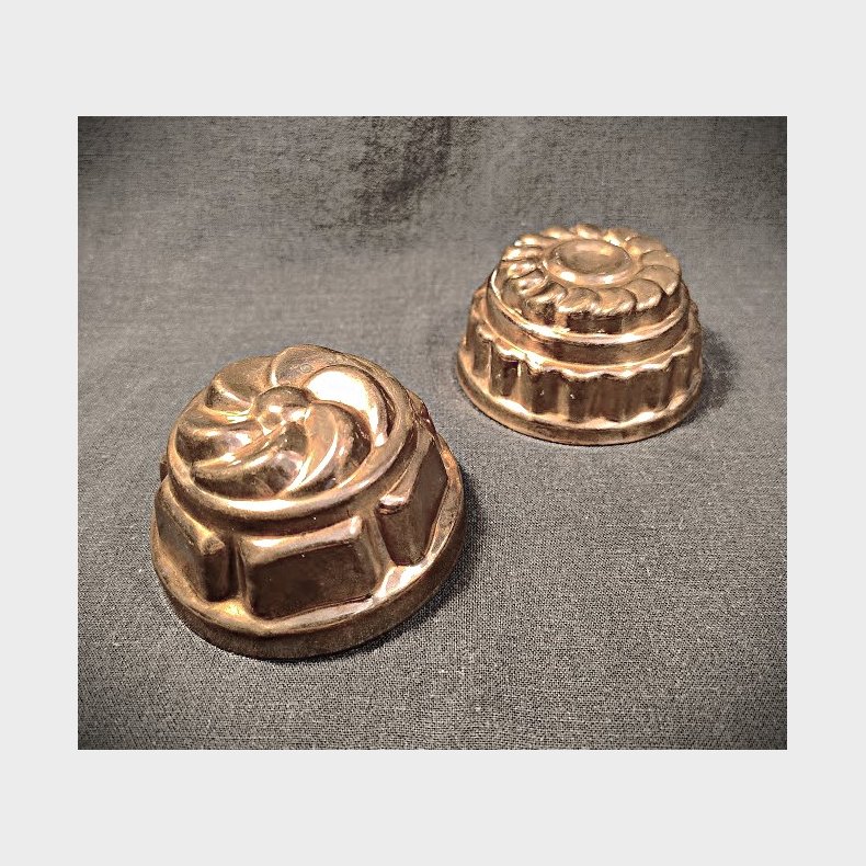 Vintage kobber bageforme