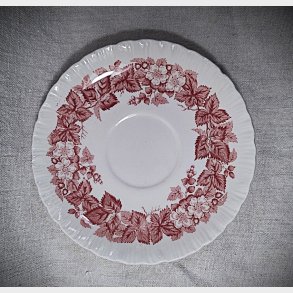 R�d engelsk Wedgwood fajance underkop