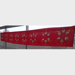 Ekstra lang r�d S�dahl Design julel�ber med engle