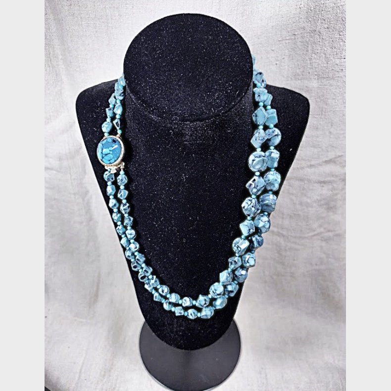 Turkis vintage halsk�de