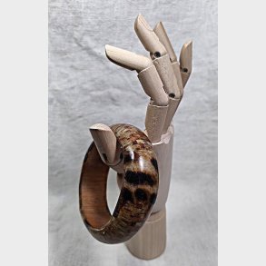 Vintage armb�nd / armring med leopardm�nster