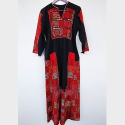 Etnisk broderet beduin kjole