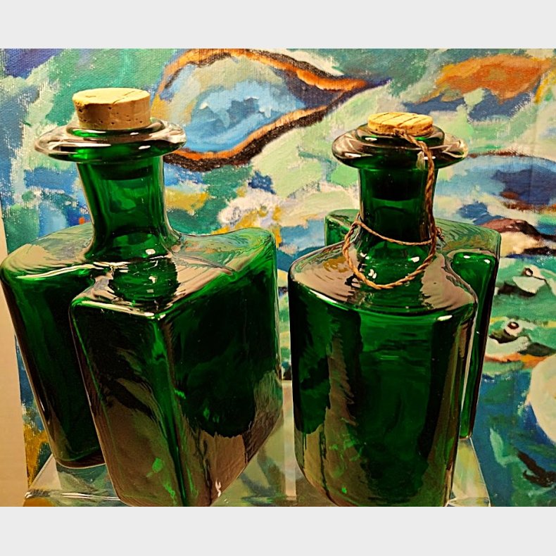 Gr�n Holmegaard Hivert karaffel