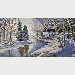 Vintage korsstingsbroderi