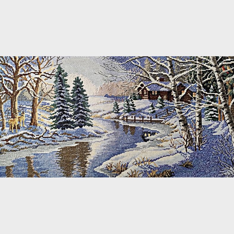 Vintage korsstingsbroderi