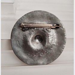 Viking design tin broche