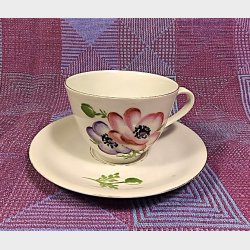 Fransk anemone vintage spisestel