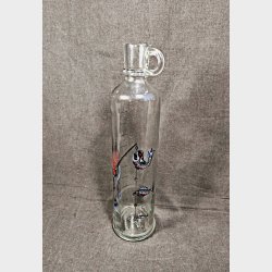 Holmegaard 70'er glaskaraffel med lystfisker