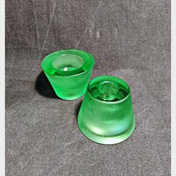 Gr�nne Pop lysestager fra Holmegaard