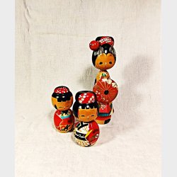 Japanske Kokeshi vintage dukker