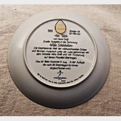 Vintage v�gplatte med vilde blomster