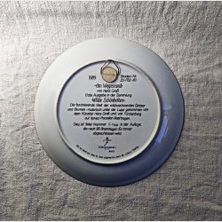 Vintage v�gplatte med vilde blomster