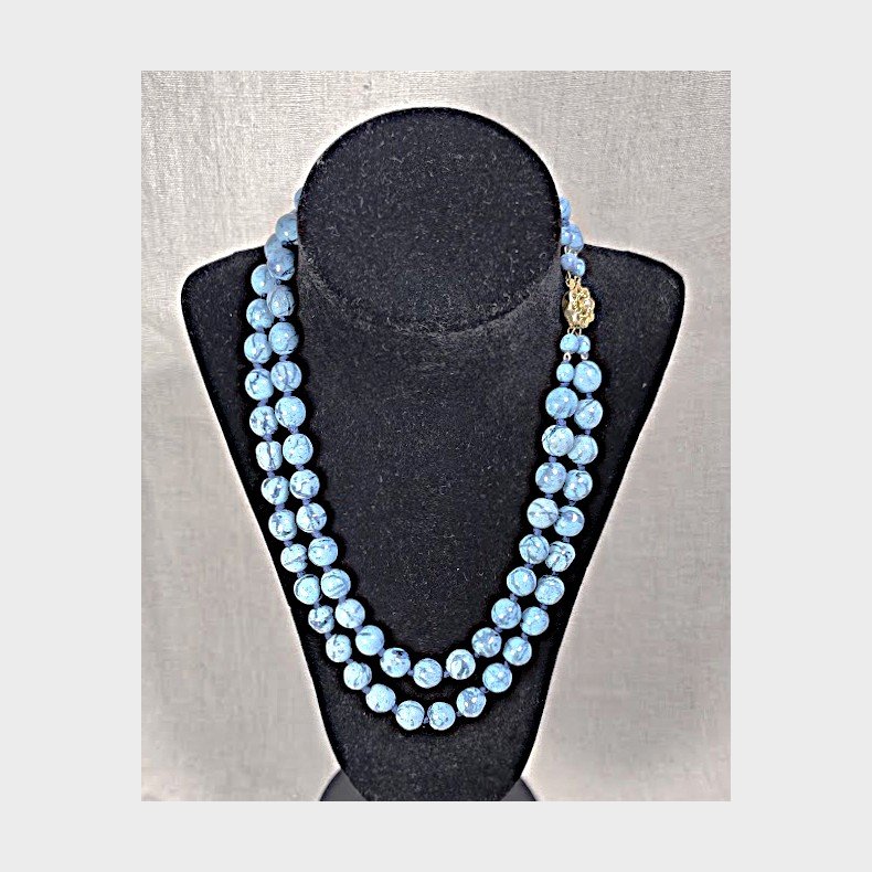 Turkis vintage halsk�de