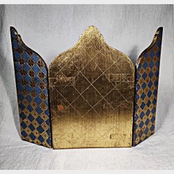 Vintage iIkon med guldtryk og sidepaneler