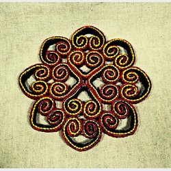 Flettet 70'er bordsk�ner