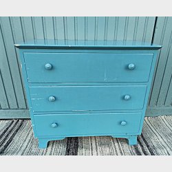 Bl� vintage kommode
