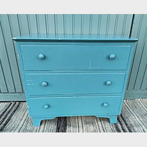 Bl� vintage kommode