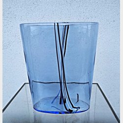 Kosta Boda Blue Rainbow glasvase