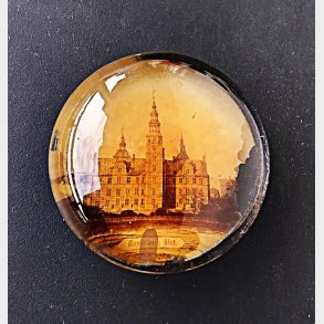 Antik brevpresse med fotografi: Rosenborg Slot