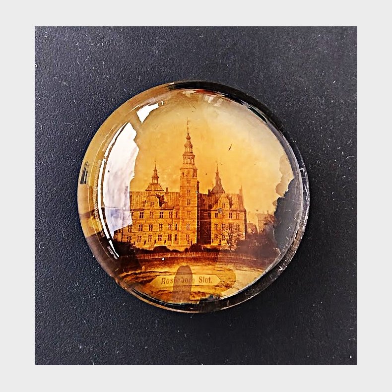 Antik brevpresse med fotografi: Rosenborg Slot