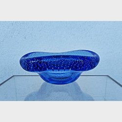 Bl� Murano glassk�l 