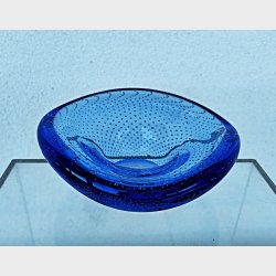 Bl� Murano glassk�l 