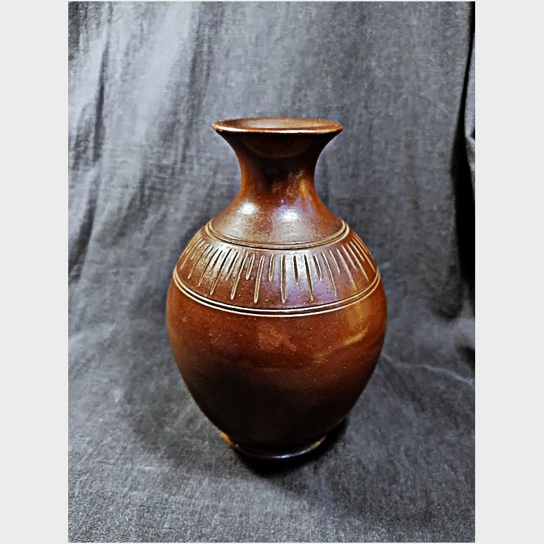 Saltglaseret H�gan�s vase