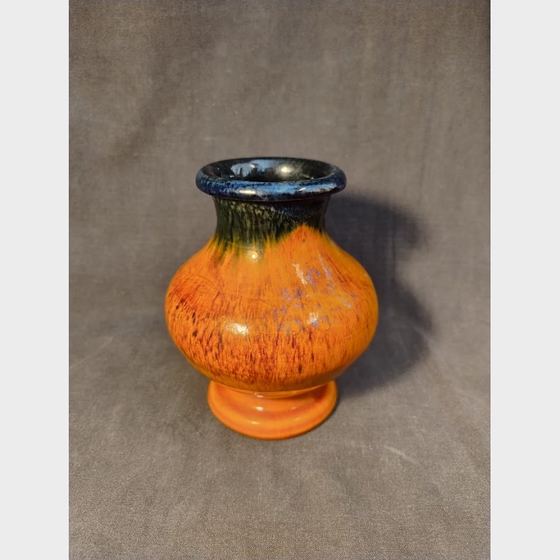 Orange 70'er vintage keramikvase