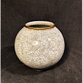 Lyngby Porcel�n krakele vase