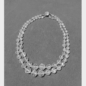 Vintage halsk�de med krystaller