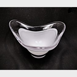 Hvid Flygsfors vintage glassk�l