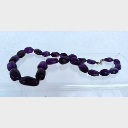 Ametyst vintage halsk�de