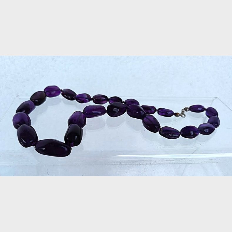 Ametyst vintage halsk�de