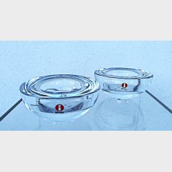 Iittala Ballo fyrfadsstage i klart glas