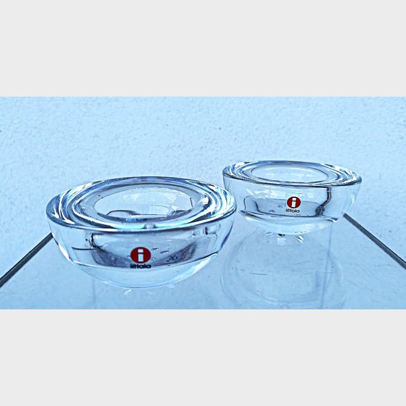 Iittala Ballo fyrfadsstage i klart glas