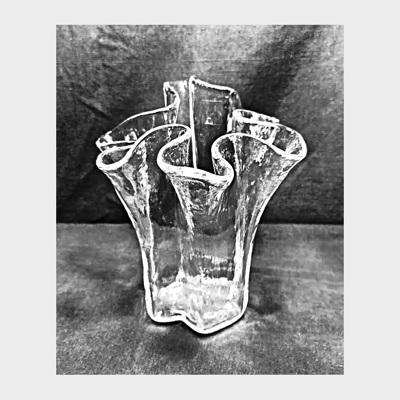 Finsk Muurla vintage design glasvase