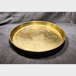 Rund vintage messingbakke